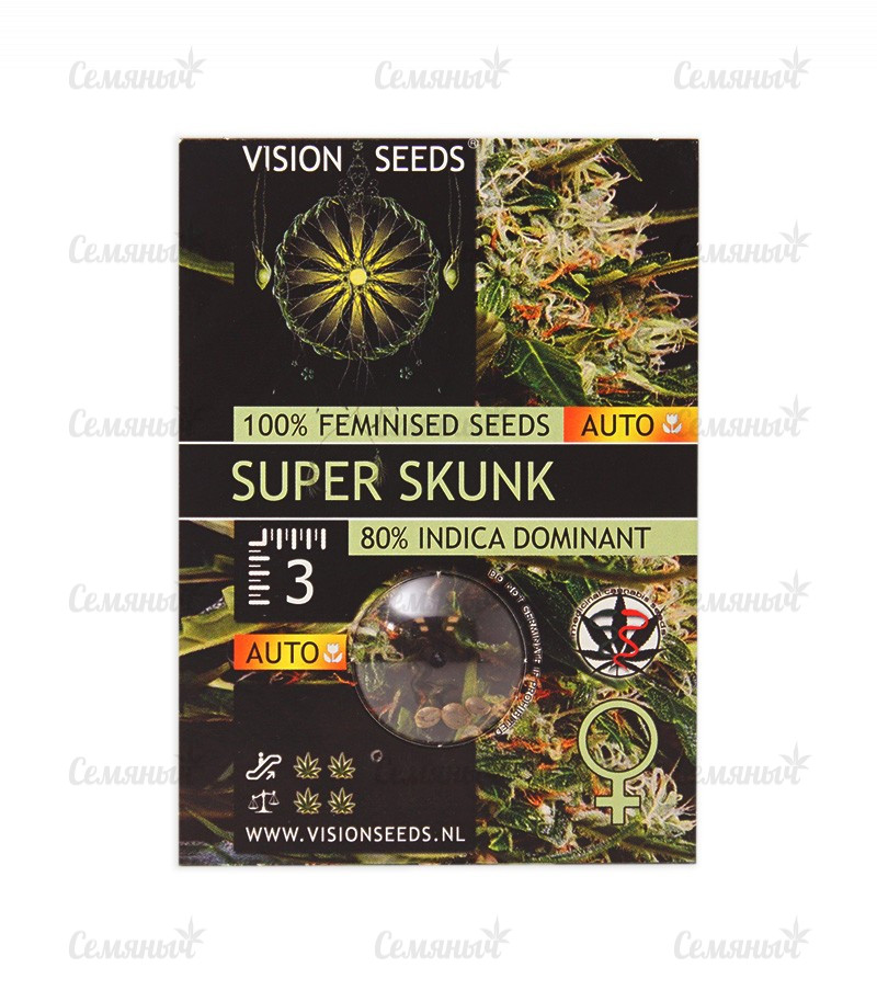 Семена сорта   Super Skunk Auto Fem (Vision Seeds) 